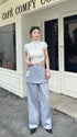 KELTIS Casual Pant With Removable Wrap Mini Skirts